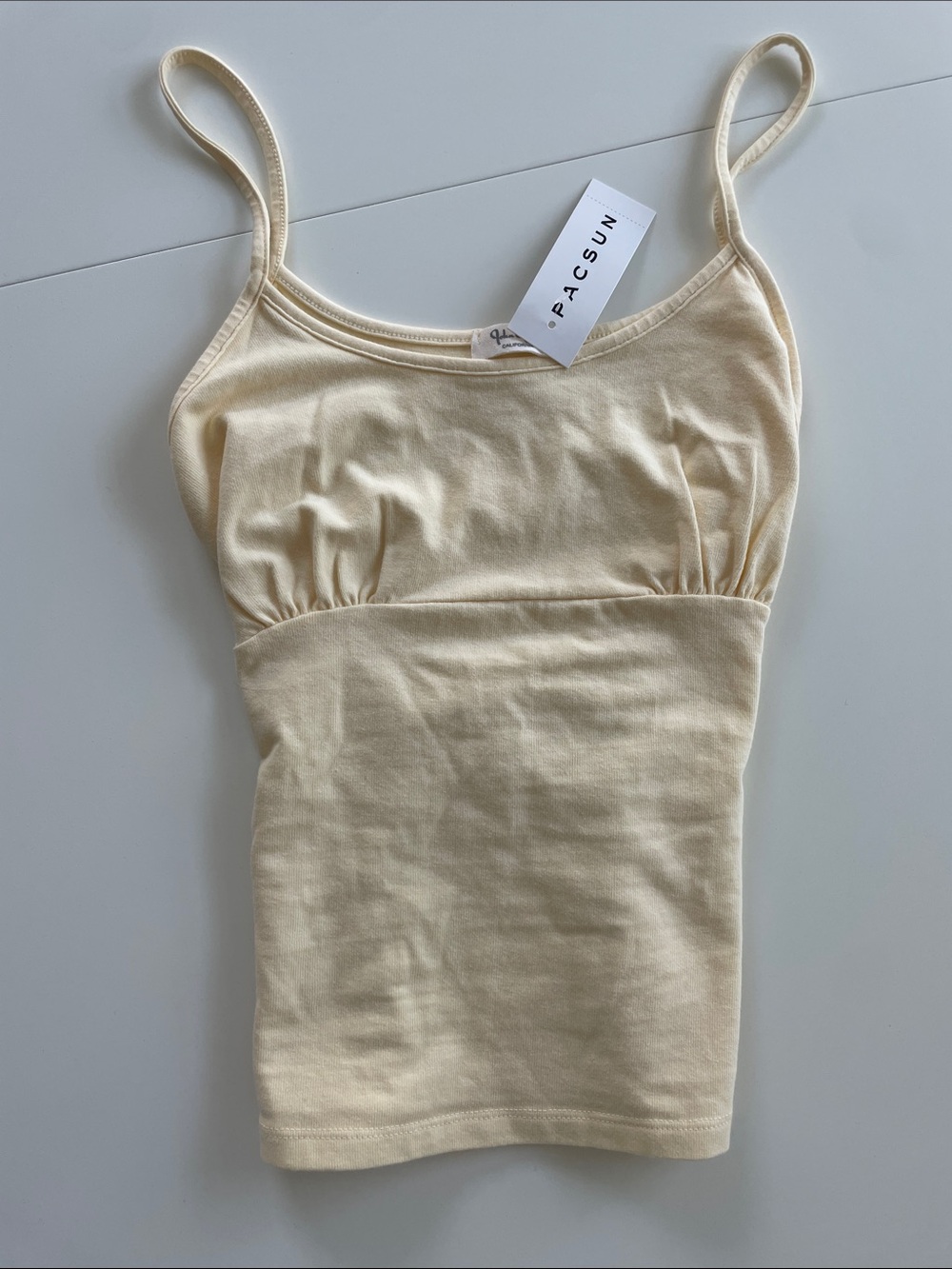 PACSUN Yellow tie tank top